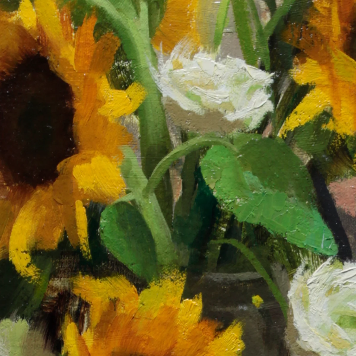 Sunflowers & Ranunculus — detail 1