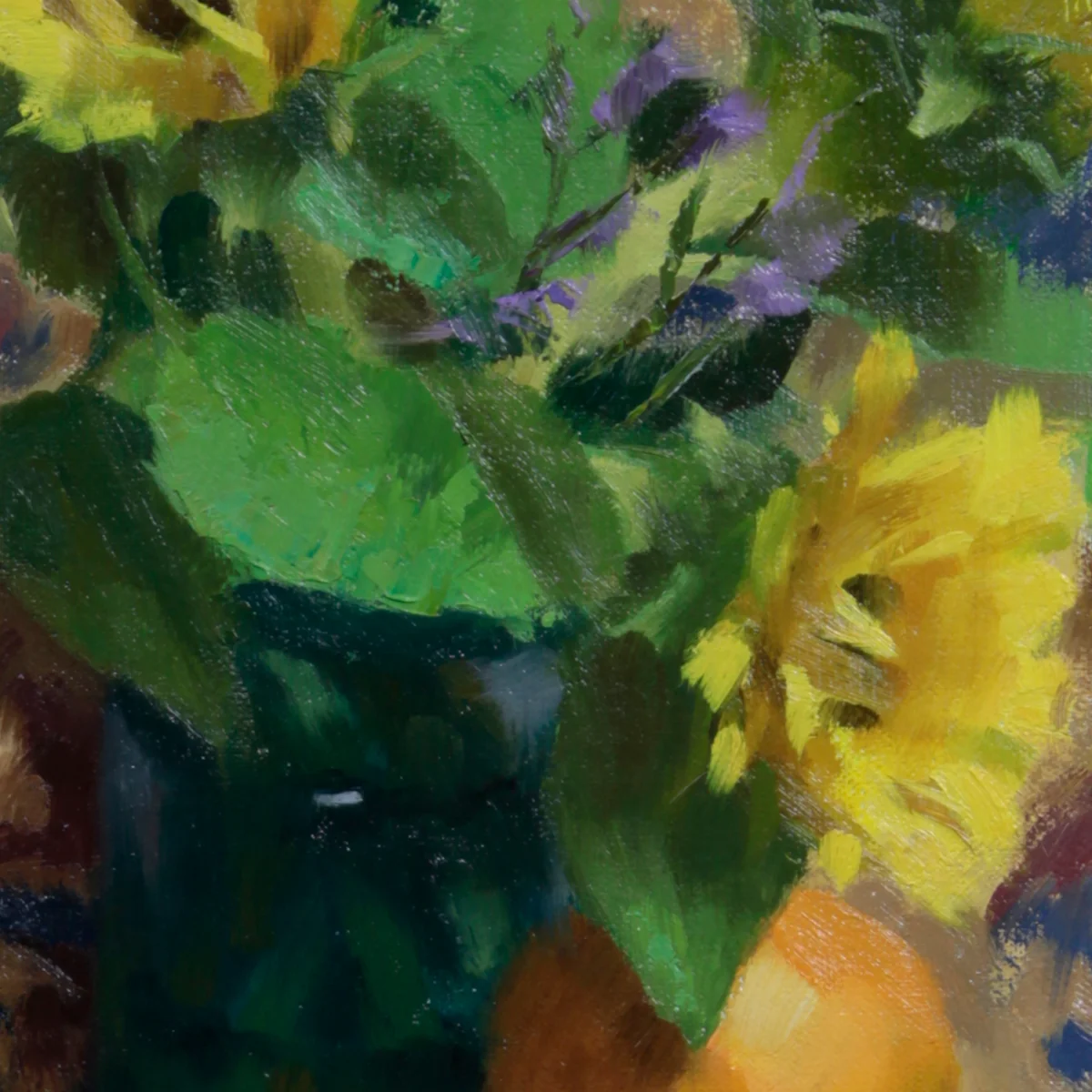 Sunflowers & Rug — detail 2