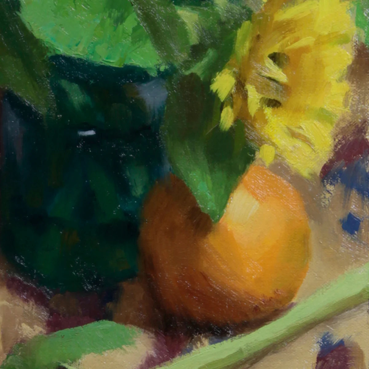 Sunflowers & Rug — detail 3