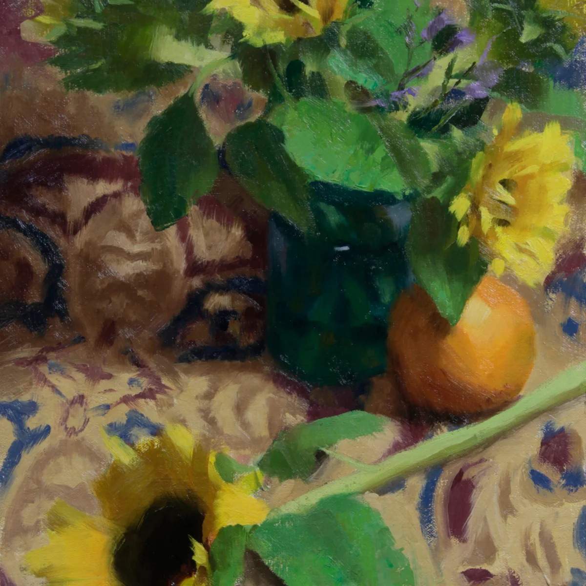 Sunflowers & Rug — detail 4